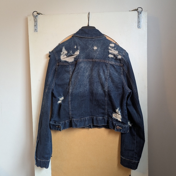 Distressed Denim Jacket - Picture 5 of 9